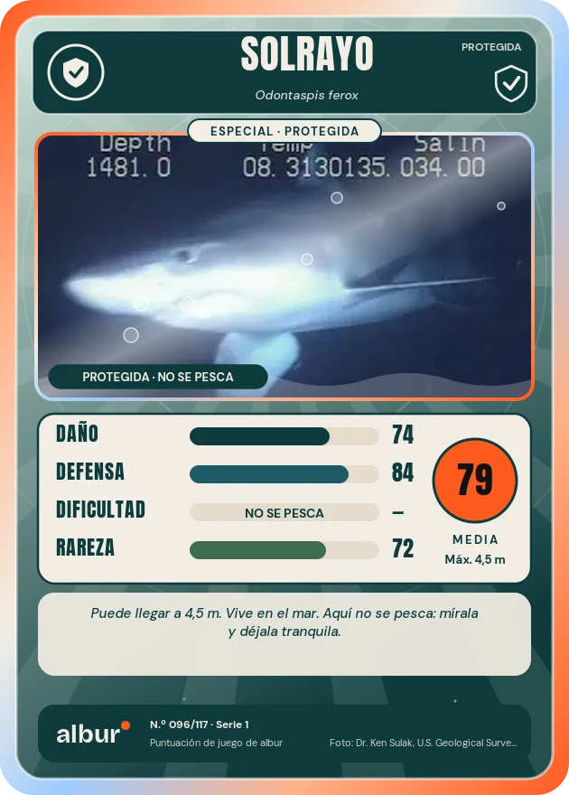 Carta de albur: Solrayo