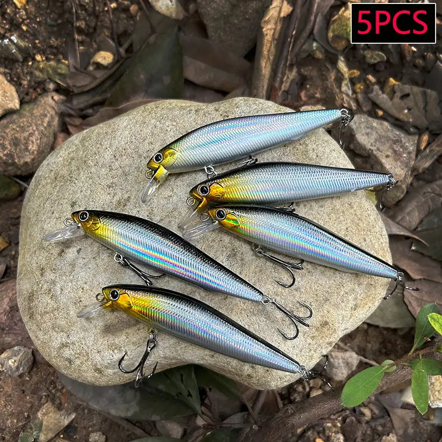 Minnows de lanzamiento largo 8,5 cm 10 g, pack de 5 – foto 1
