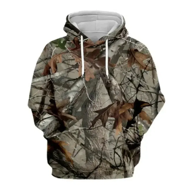 Sudadera con capucha de camuflaje de hojas – foto 1